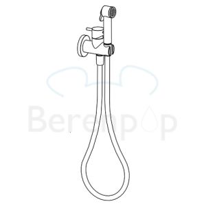 Raminex WC-Reinigungsbrausenset Tuka Tuka PD 677 51 WC-Reinigungsbrausenset mit Schlauch und Mischbatterie Chrom