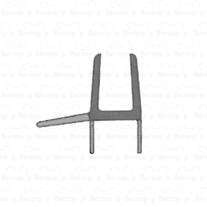 Sealskin Duka 1400 GUMF074 sealing profile 100cm transparent, 6mm