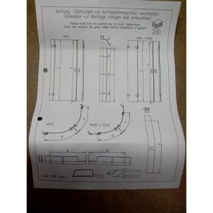 Sphinx Facette S8L41866 ( 2537265 ) komplett Satz von Profilen für Fünfeckdusche