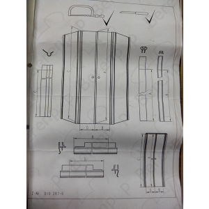 Sphinx Supra Top S8L41851 ( 2537274 ) komplett Satz von Profilen für Pendeltür 100 und Fünfeck 100 (bis 04.2001)