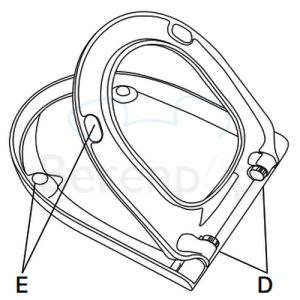 Villeroy en Boch Lifetime 9M02S101 WC-Sitze mit Deckel weiß