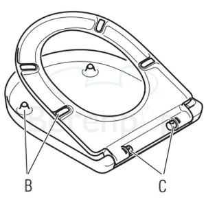 Villeroy en Boch O.Novo 9M38S101 WC-Sitze mit Deckel weiß