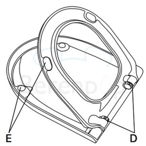 Villeroy en Boch WC-Sitze Omnia Architectura Compact 9M66S201 mit Deckel weiß