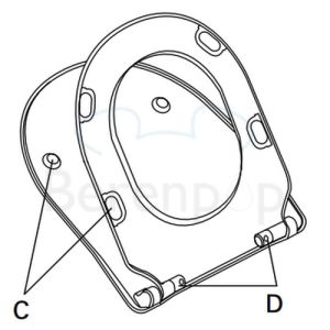 Villeroy en Boch Subway 2.0 Slimseat 9M78S1R3 WC-Sitze mit Deckel pergamon