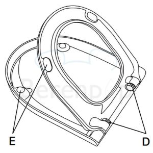 Villeroy en Boch Subway 1.0 Compact 9M66S101 WC-Sitze mit Deckel weiß