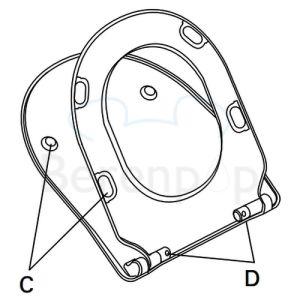 Villeroy en Boch Subway Slimseat 9M65S1R3 WC-Sitze mit Deckel pergamon *nicht mehr lieferbar*