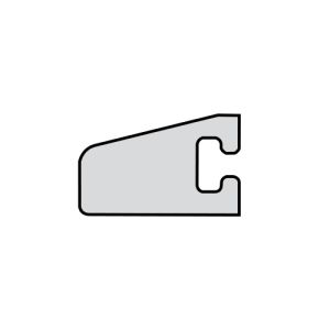 Duka Q042 K afdichtprofiel 100cm transparant - voor hoekinstap rechter zijde