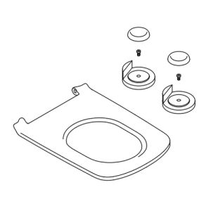 Duravit DuraStyle 0062510000 toiletzitting Vital zonder deksel wit