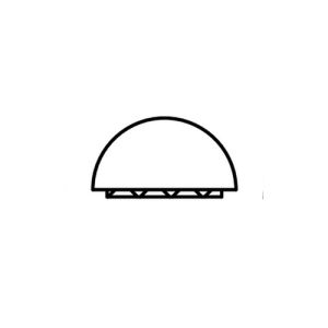 Exa-Lent Universal DS57100 sill profile 100cm, 5mm high, with adhesive strip, transparent