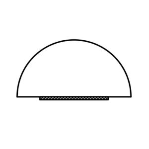 Exa-Lent Universal DS58100 sill profile 100cm, 10mm high, with adhesive strip, transparent