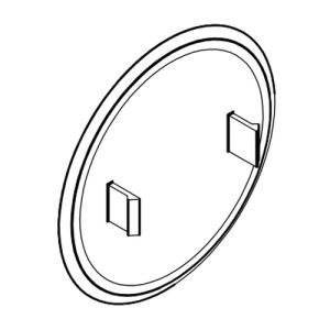 HSK E100217-41 cover hinge, set of 10 pieces, chrome (for model until May 2021)