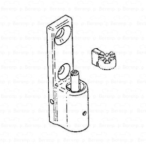 HSK Kienle E87310-2 Scharnierteil Brausehalter unten, Edelstahl-Look *nicht mehr lieferbar*
