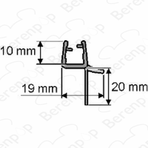 Huppe universal 070003 Ablaufprofil 210cm / 8mm (jetzt nur noch als 2 x 105cm erhältlich)