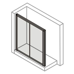 Huppe 1002, 054530 verticale afdeklijst *niet meer leverbaar*