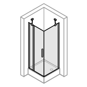 Huppe Design elegance - Design Pure, 027902 stabilization bracket 1200mm