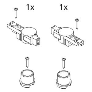 Kermi 2533872 reserve onderdelen lagers wit