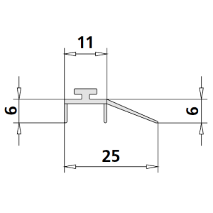Kermi 6034093 splash seal 1 x 98.5cm