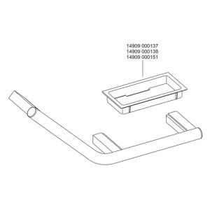 Keuco Collection Plan 14909072037 handle 135° stainless steel