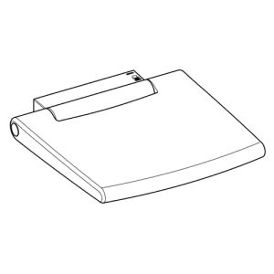 Keuco Collection Plan 14983170037 Klappsitz Aluminium lackiert/ schwarzgrau (RAL 7021)