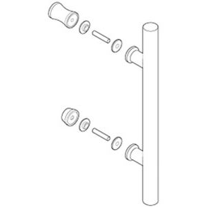 Novellini R40MAYOU2-K deurgreep chroom