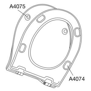Pressalit Objecta D Pro 998111-DH4999 WC-Sitze mit Deckel schwarz polygiene