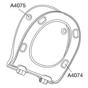 Pressalit Objecta Pro 990011-DH4999 WC-Sitze mit Deckel weiß polygiene