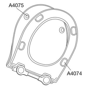 Pressalit Projecta D Solid Pro 1008011-DG4925 WC-Sitze mit Deckel weiß polygiene