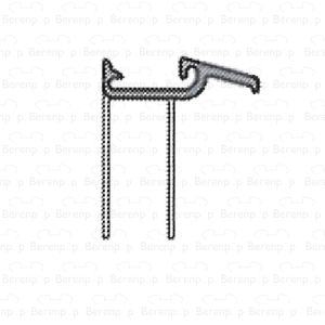 Sealskin Duka 5000-1 GUML424 long sealing profile 100cm transparent, 8mm