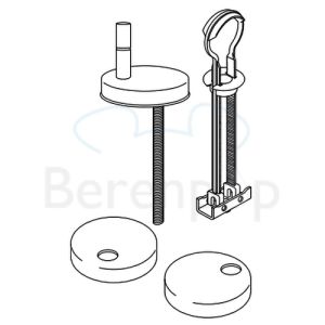 Villeroy en Boch Aveo New Generation 92245161 set verstelbare scharnieren chroom