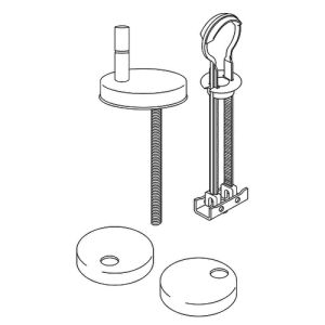 Villeroy en Boch Hommage 92205566 set verstelbare scharnieren edelmessing