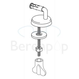 Villeroy en Boch O.Novo - Helios 88200161 set verstelbare scharnieren chroom