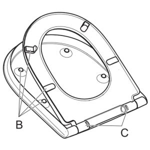 Villeroy en Boch O.Novo Vita 9M67S1P1 WC-Sitze mit Deckel blau (Blue AntiBac)