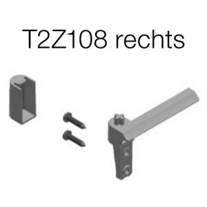 Artweger Twinline 2 T2Z108 WS lager voor het vaste deel, rechts, wit