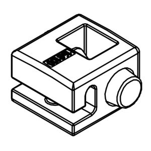 HSK E57225-2 demper chroom (set van 2)