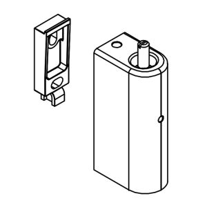 HSK K2 - K2P E88310-UL-41 wandhouder onder links, chroom