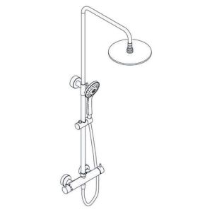 HSK RS 200 Mix rond 1006500 showerset met mengkraan chroom