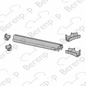 Inda Trendy 4000 RBGO01104 afwaterprofiel met hoekjes