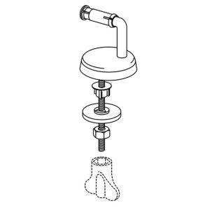 Pressalit B13P999 2000 en T 2 set verstelbare scharnieren chroom