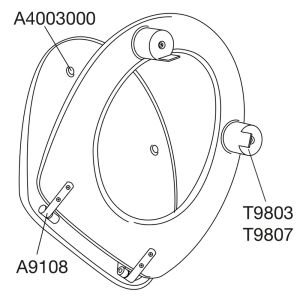 Pressalit Dania R43000 toilet seat 50mm raised with lid with splash guard white