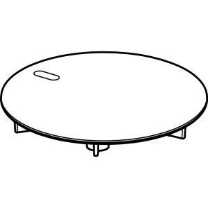 Viega Tempoplex 850 081 afdekplaatje voor douchesifon ø115mm chroom