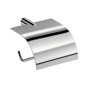 Linea Beta Picola LI525329 toiletrolhouder met klep chroom (OUTLET)