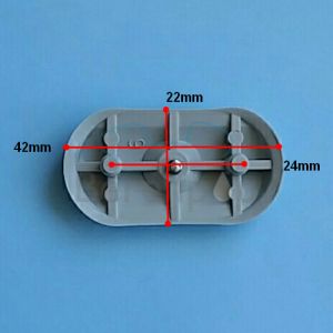 Pressalit A9003 buffer met schroef voor zitting ovaal grijs *niet meer leverbaar*