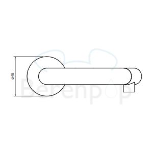 Clou Kaldur CL060500429L basin tap upright (left version) chrome