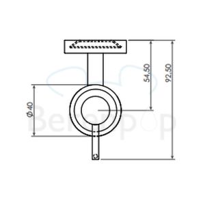 Clou Shokker SJ092604501 Seifenspender 100cc Wand Chrom