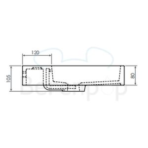 Clou Wash Me CL0230032 sink 70x42cm ceramic matte black