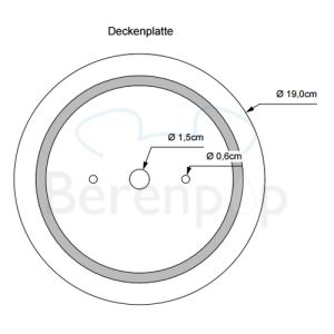 Decor Walther 0213160 GLOBE 20 plafondlamp ø19cm mat zwart