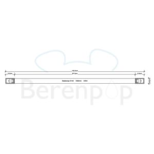 Decor Walther 0302403 OMEGA 20 wall light 30,5/50,5/100,5x4,5cm brushed nickel