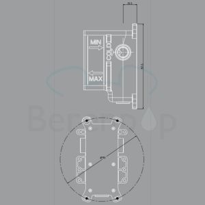 Fima Carlo Frattini F3000 FIMABOX recessed part for bath and shower valve