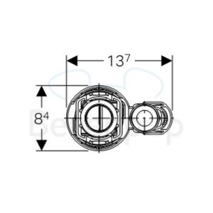 Geberit 282320212 Type 290 flushing mechanism