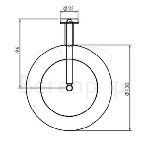 Clou Slim CL090304241 Toilettenbürste Garnitur Wand gebürstetem Edelstahl
